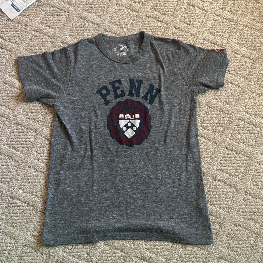 UPenn Kids Gray Short Sleeve Tee